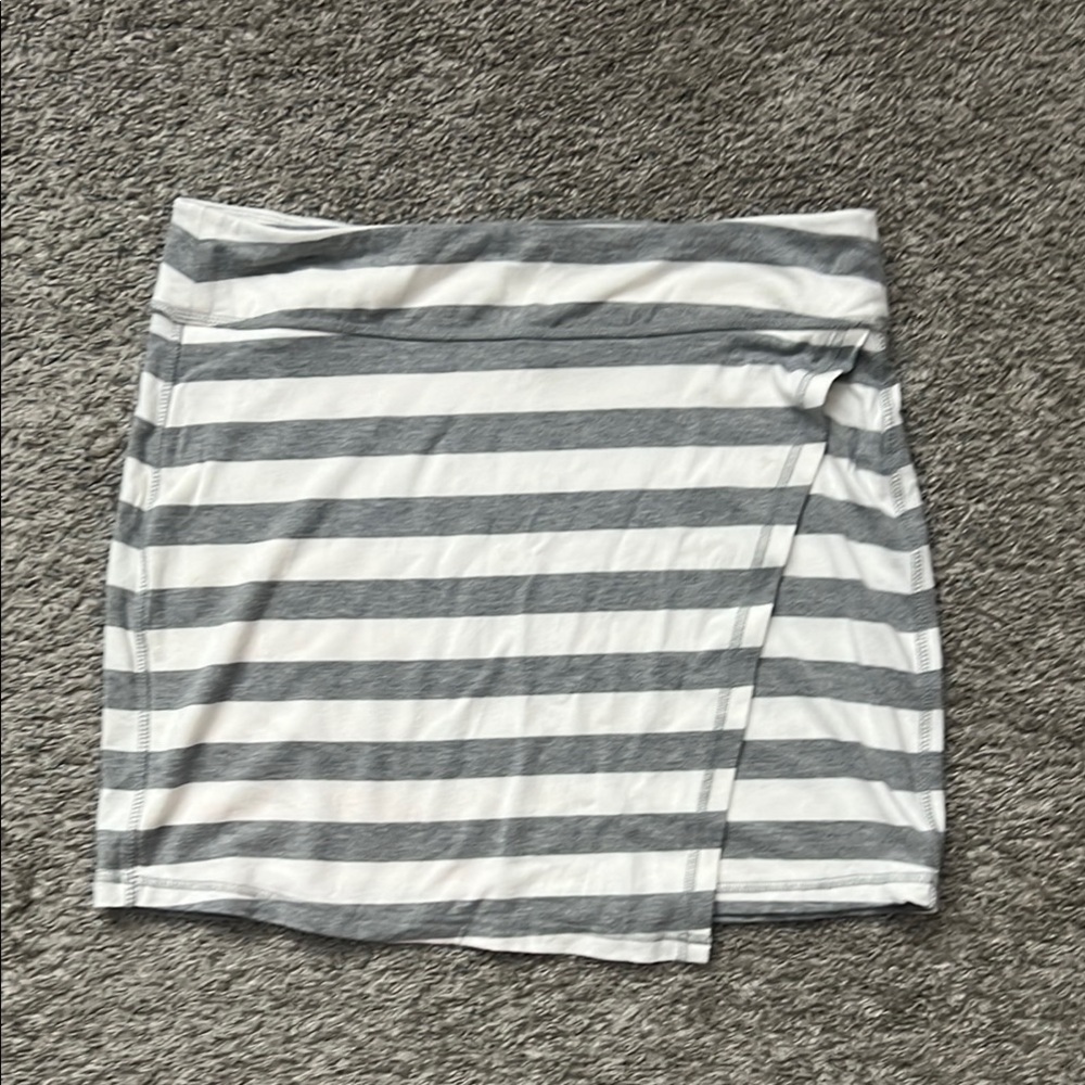 Athleta striped knit skirt M